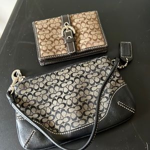 COACH wallet and wristlet